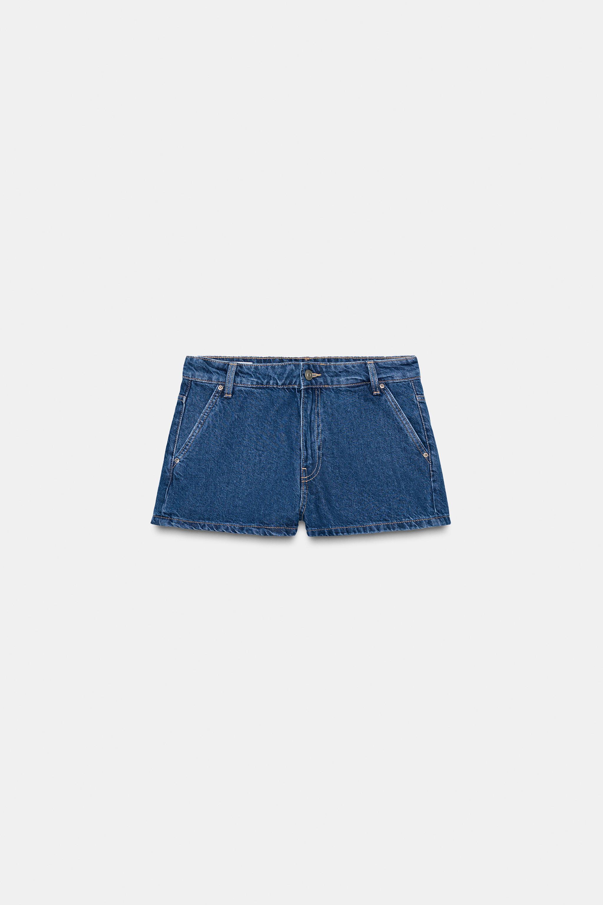 SHORT CHINO DENIM TRF - Branco | ZARA Brasil