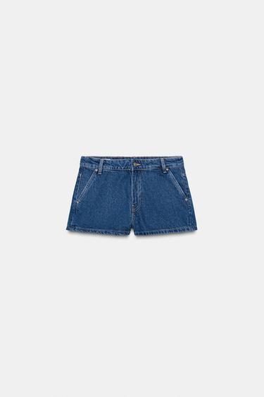 SHORTS CHINO DENIM TRF - Marino de Zara