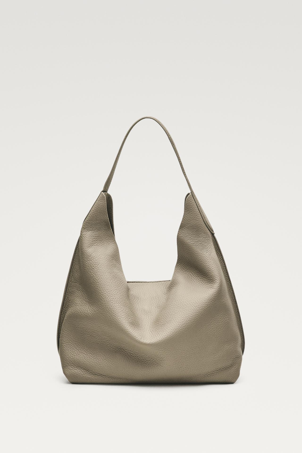 Medium nappa leather shoulder bag — Black gold