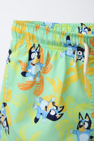 2-6 YEARS/ BLUEY © LUDO STUDIO SWIM BERMUDA SHORTS - Green by Zara - Image 2