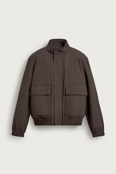 Zara TECHNICAL JACKET WITH REMOVABLE VEST - Brown