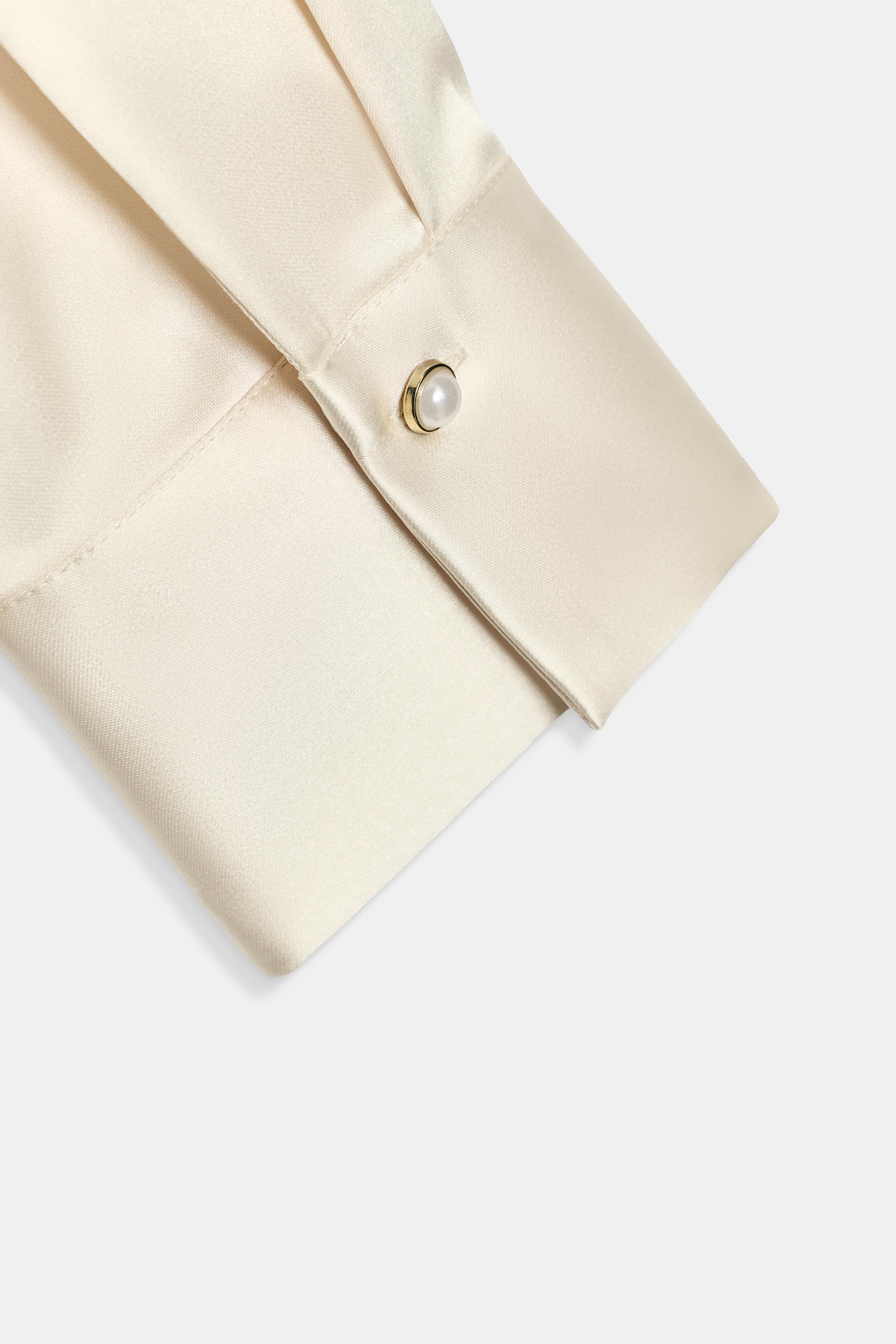 BLOUSE SATINÉE FOULARD