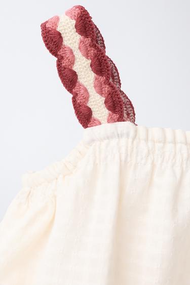 COMBINAISON À POCHES EN CROCHET - Écru de Zara - Image 2