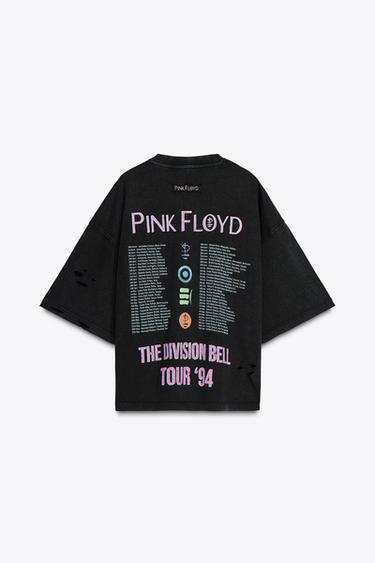 PINK FLOYD WASHED-EFFECT T-SHIRT - Anthracite grey by Zara - Image 5