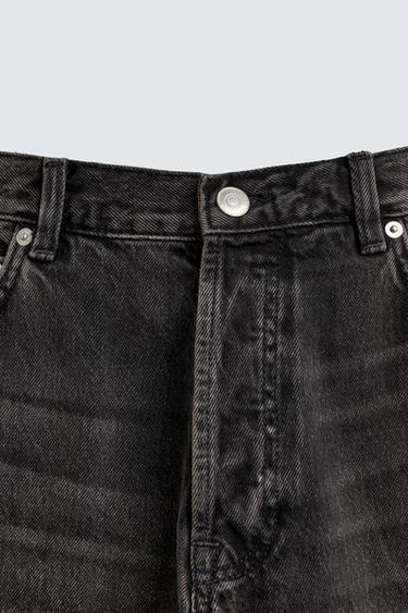 STRAIGHT-LEG JEANS - Charcoal by Zara - Image 9