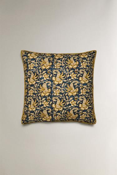 HOUSSE DE COUSSIN IMPRIMÉ FLORAL - Bleu de Zara - Image 0