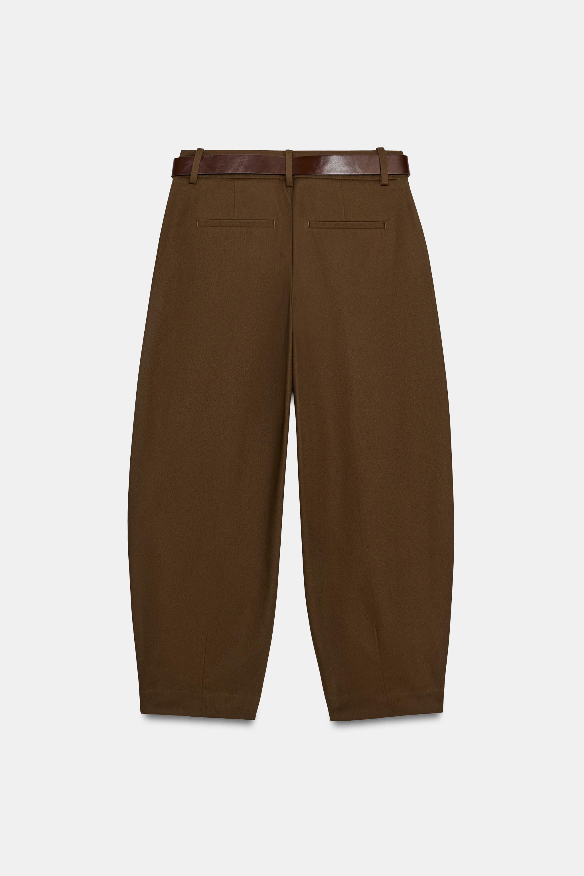 BELTED BALLOON PANTS