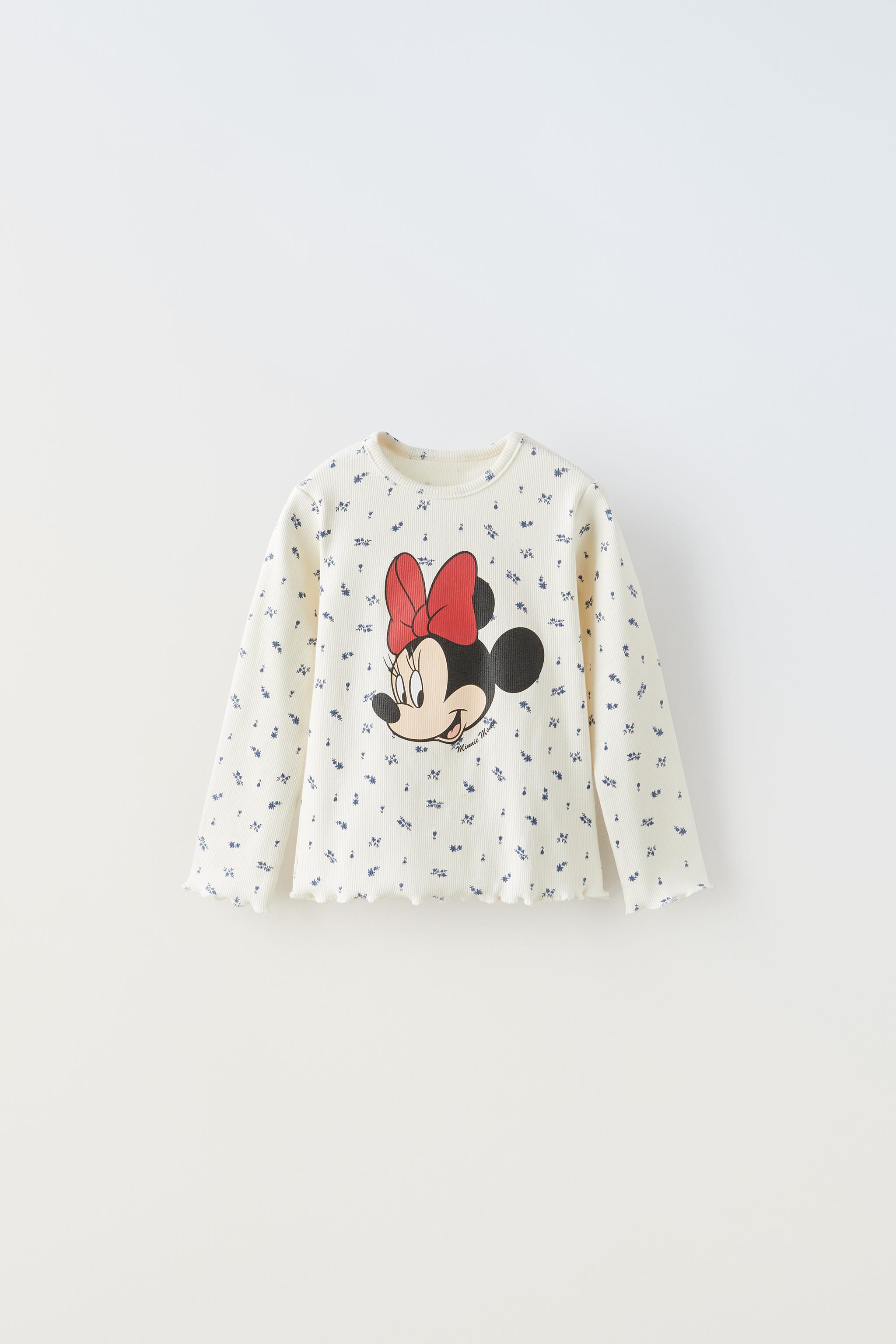 RIBBED MINNIE MOUSE © DISNEY T-SHIRT - Blue | ZARA United States