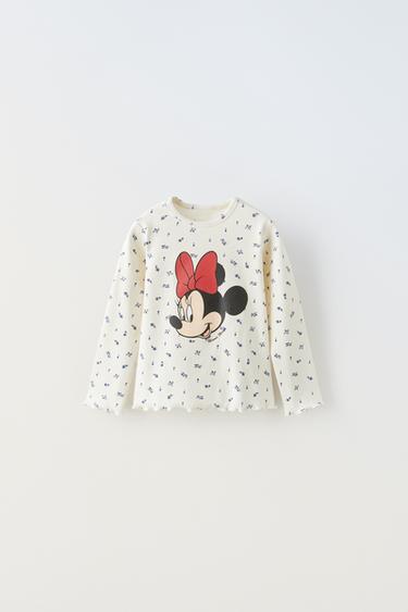 MINNIE MOUSE © DISNEY RIBBED T-SHIRT - Blue by Zara