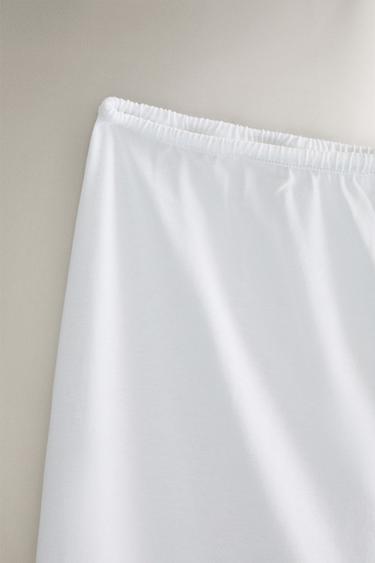 COTTON TROUSERS - White by Zara - Image 1