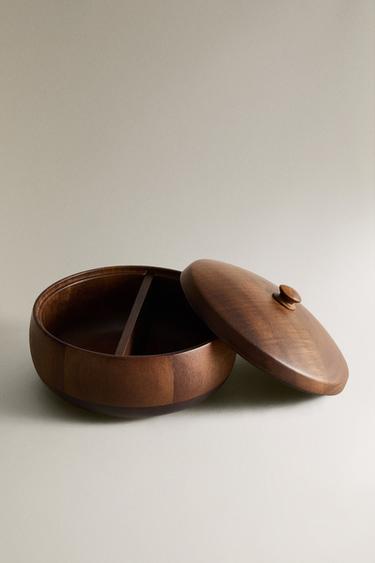 SMALL WOODEN BOX WITH LID - Brown by Zara - Image 1