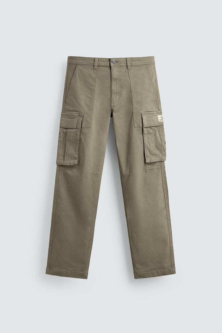 ZARA RELAXED FIT CARGO TROUSERS
