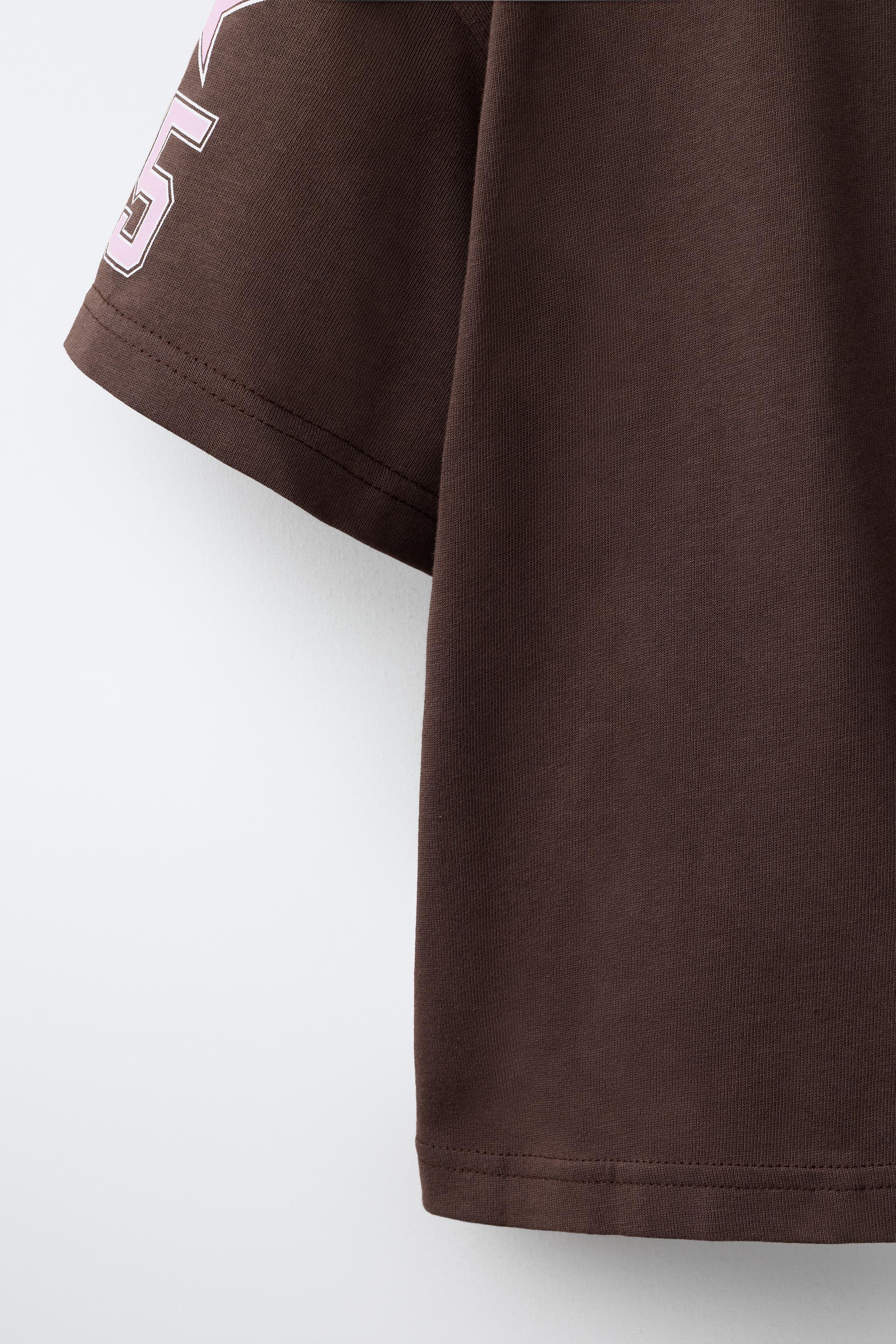 Детские футболки Zara HEAVY WEIGHT GRAPHIC T-SHIRT — фото 5