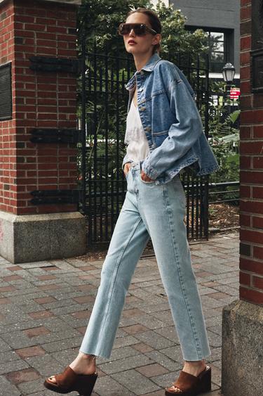 JEANS Z1975 RETOS DE CINTURA SUBIDA - Azul-claro da Zara