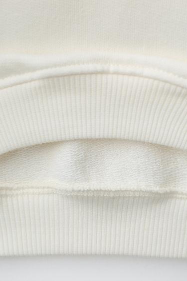 ROMANTIC SWEATSHIRT WITH RUFFLES - Ecru by Zara - Image 3