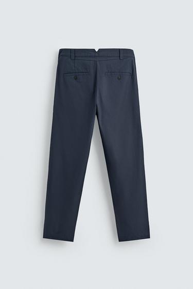 RELAXED FIT PLEATED TROUSERS - Blue by Zara - Image 6