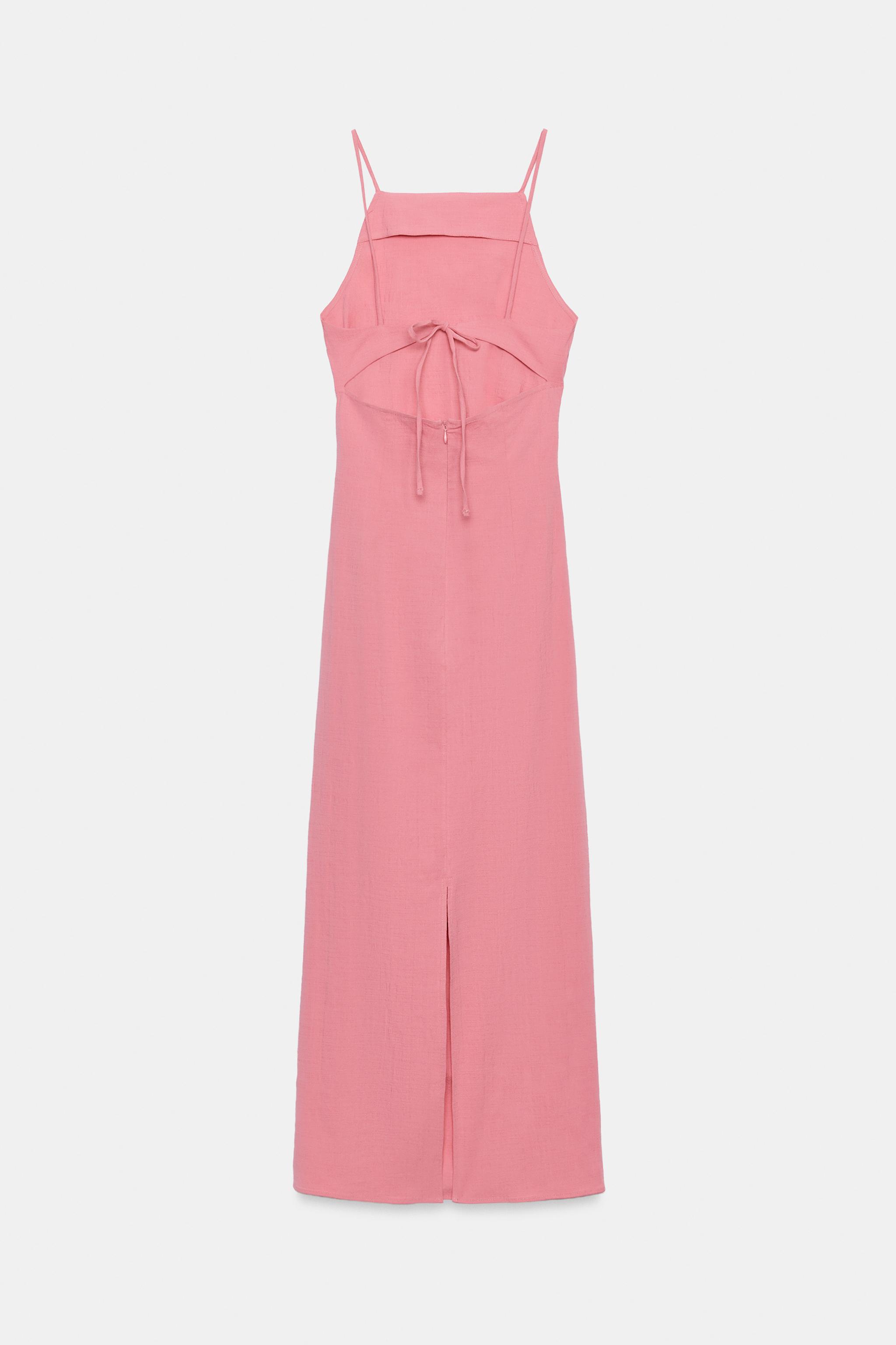 DRAPED TUBE MIDI DRESS