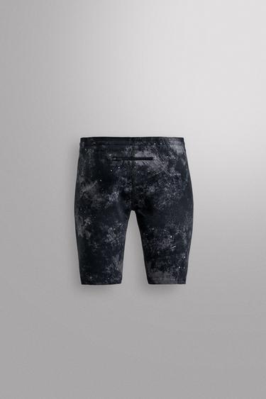 LEGGINGS DE RUNNING À IMPRIMÉ ABSTRAIT - Bleu marine foncé de Zara - Image 7