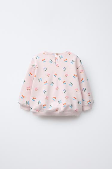 SWEAT IMPRIMÉ CERISES - Rose de Zara - Image 1
