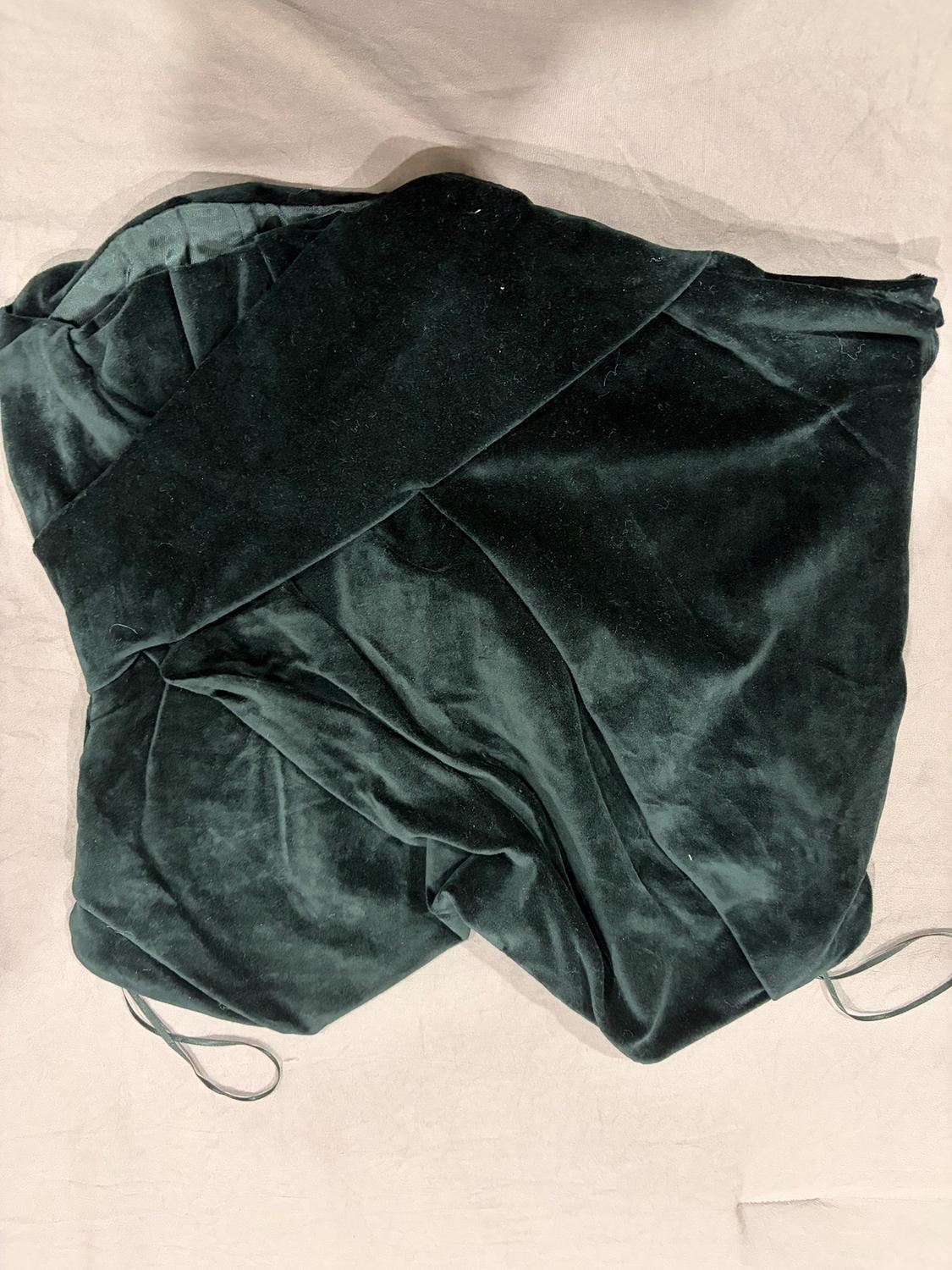 STRAPLESS VELVET TOP ZW COLLECTION - Image 3