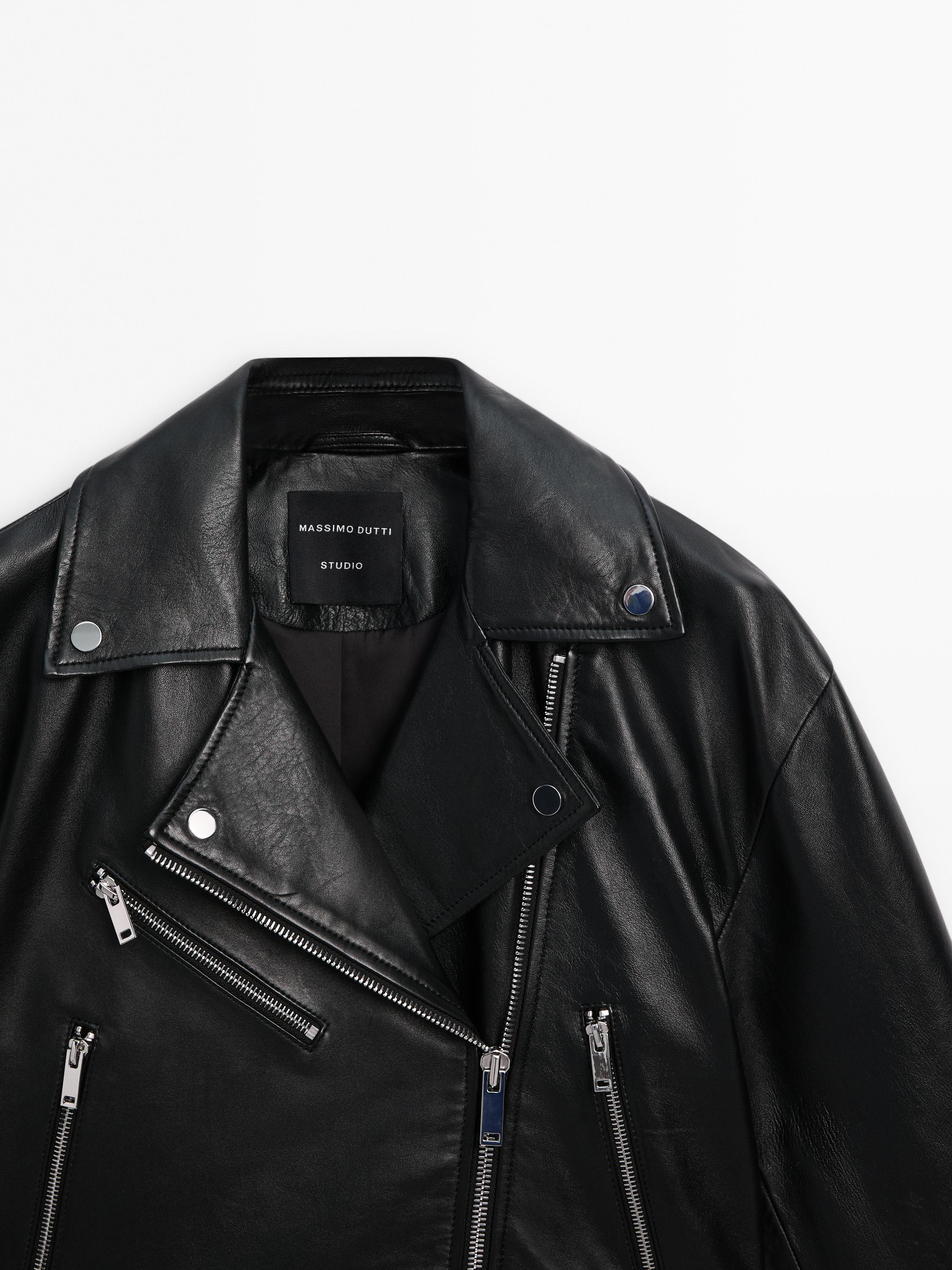 Cropped leather jacket - Studio