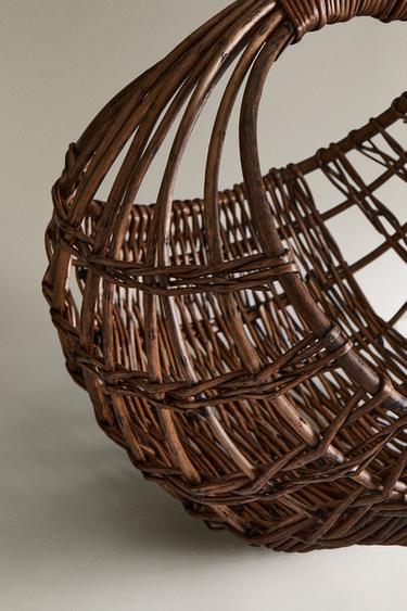 RATTAN STORAGE HAMPER - Dark brown by Zara - Image 4