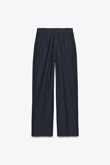 PANTALON BANDE LATÉRALE - Bleu marine de Zara - Image 6