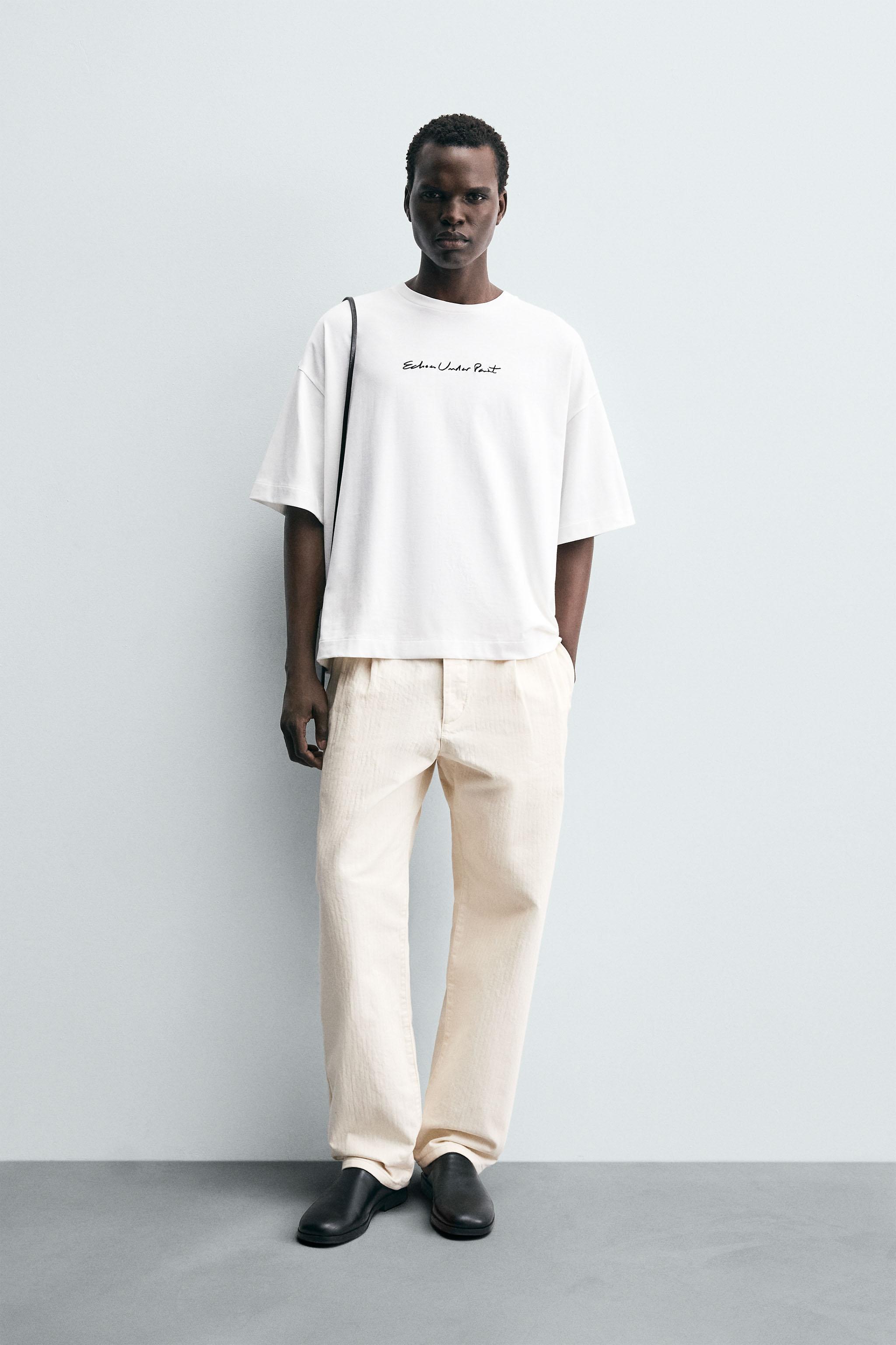 ★ドイツ発*ZARA*新作*ニットTシャツ/WHITE★ 6～14歳/ ベーシックTシャツ 2枚セット - ホワイト | ZARA Japan