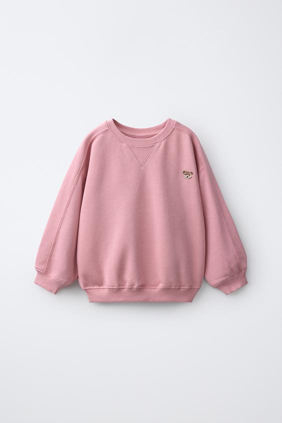 Zara KARU TIKANDIGA DRESSIPLUUS - Pastelne roosa - Pilt 0