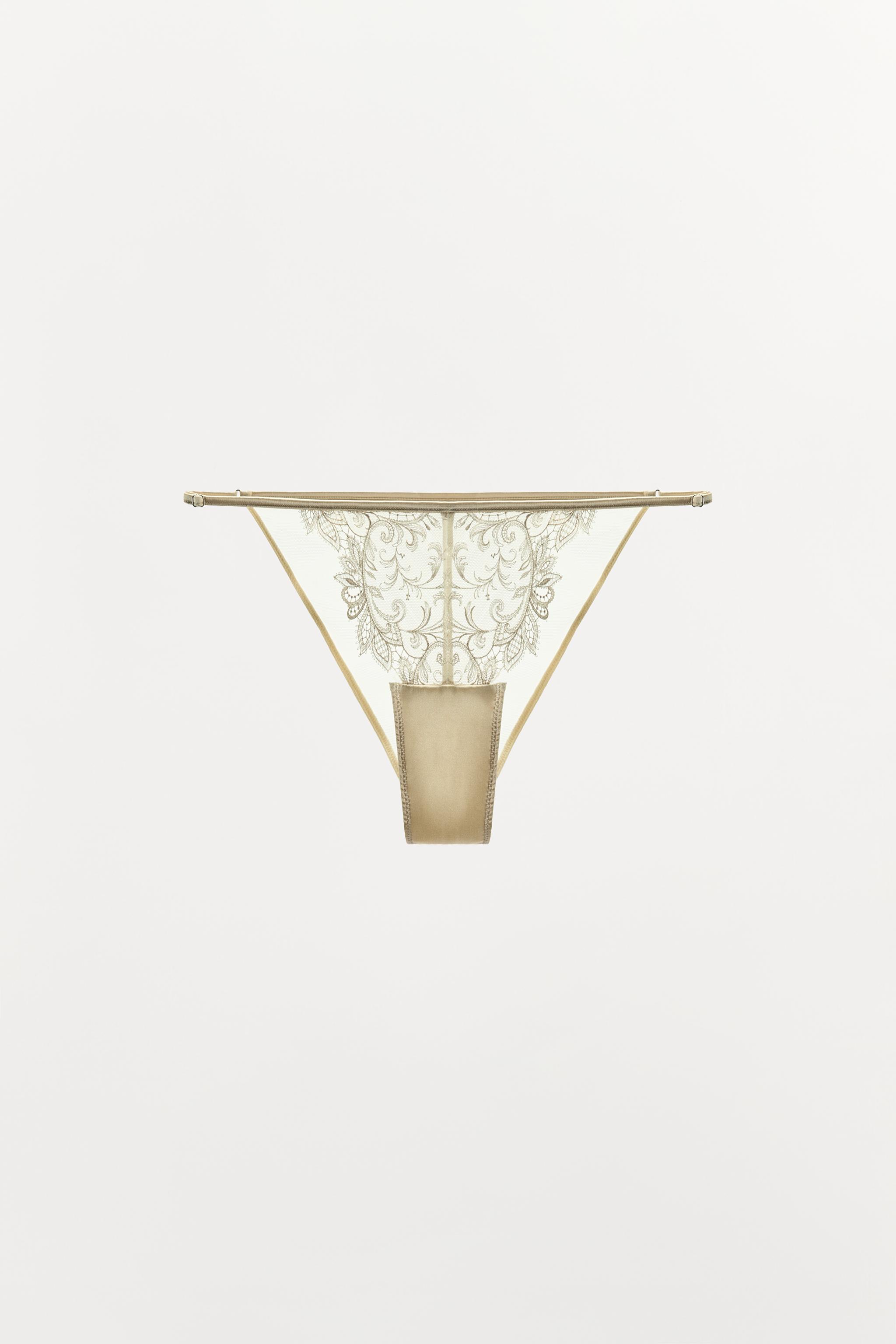 EMBROIDERED LACE PANTIES