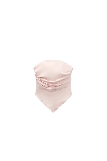 TOP PAÑUELO SATINADO PALABRA HONOR
