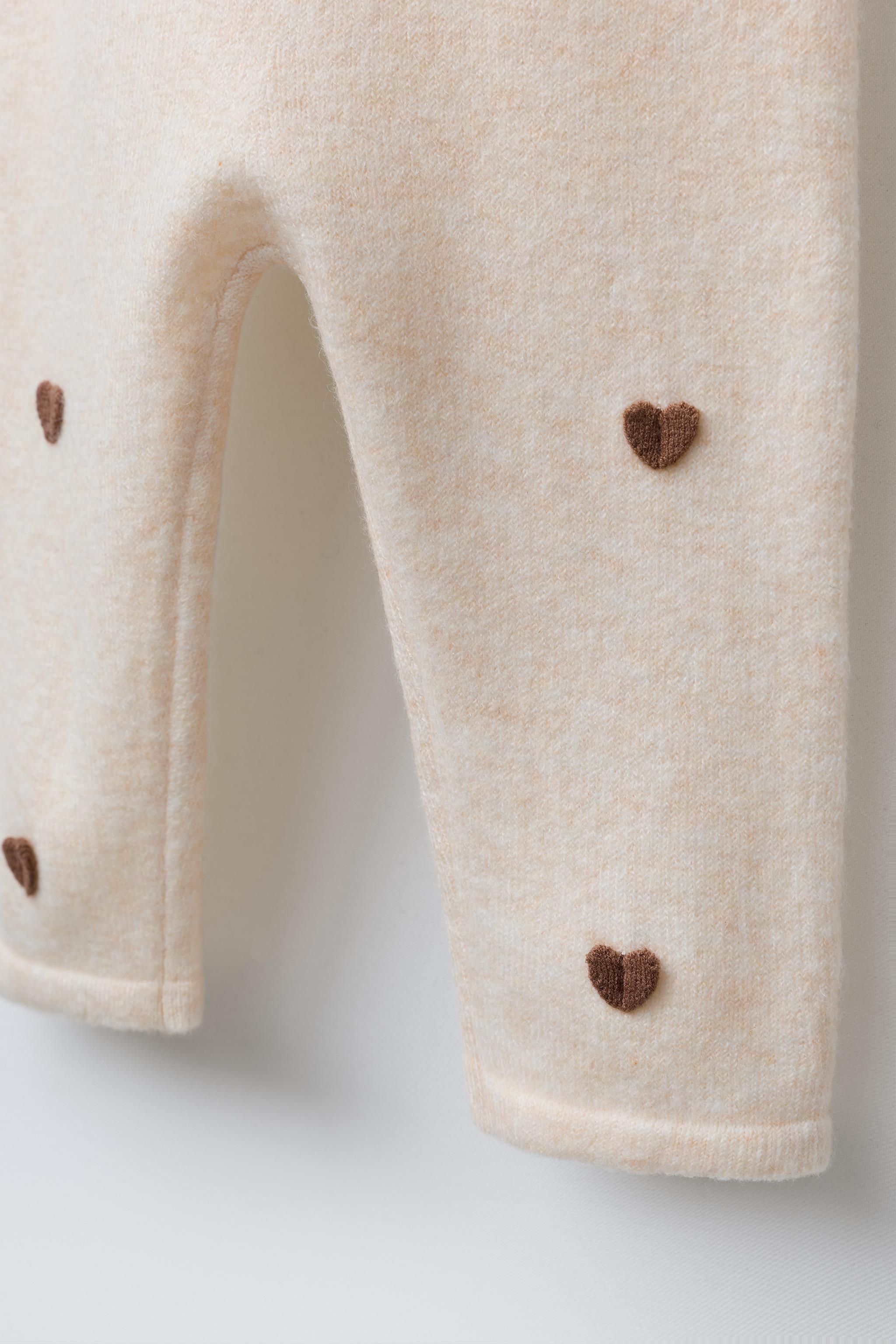 SALOPETTE EN MAILLE CŒURS