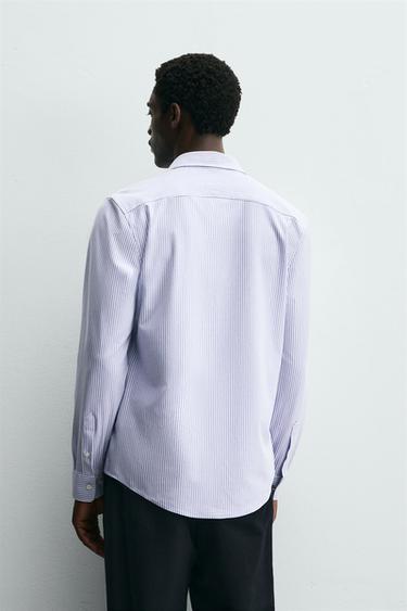 CAMISA REGULAR FIT - Azul / Blanco de Zara