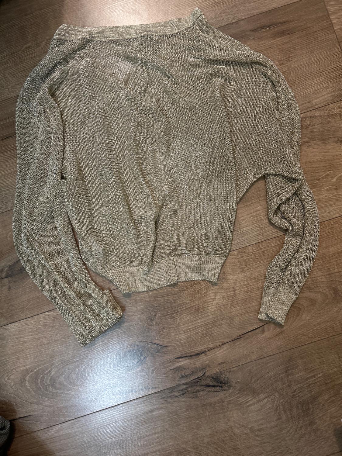 METALLIC MESH KNIT BOMBER JACKET - Image 3
