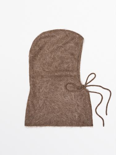 Zara 100% cashmere balaclava - Sand - Image 0