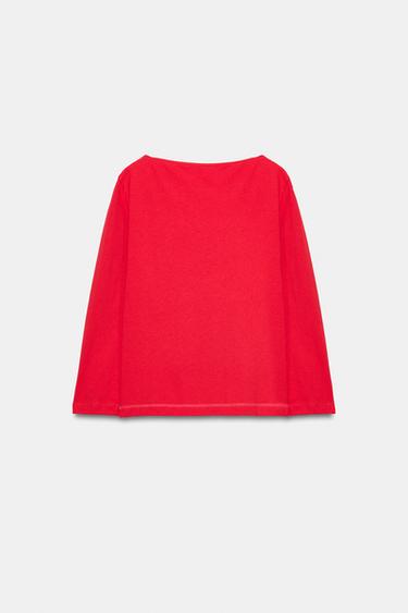 COMBINED RAGLAN SLEEVE T-SHIRT - Pinks by Zara - Image 4