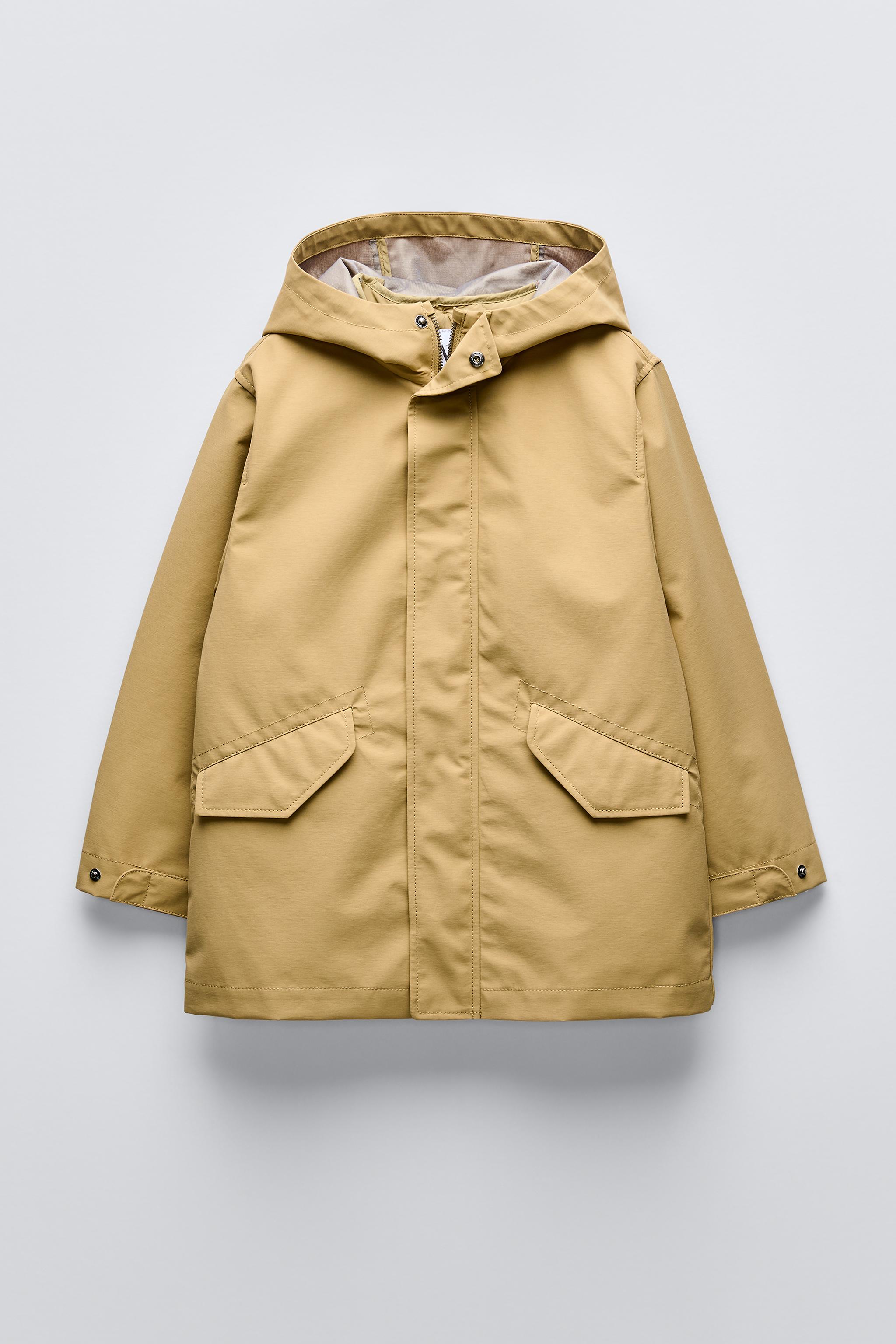 PARKA 2 EN 1 AVEC GILET IMPERMEABLE Or ZARA Belgique Belgium