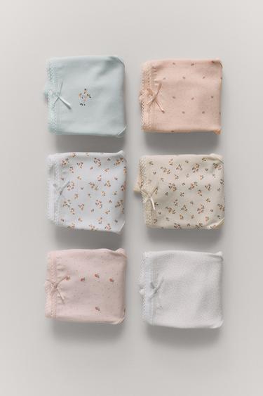 1 1/2-6 AÑOS/ PACK SEIS BRAGUITAS FLORES - Multicolor de Zara