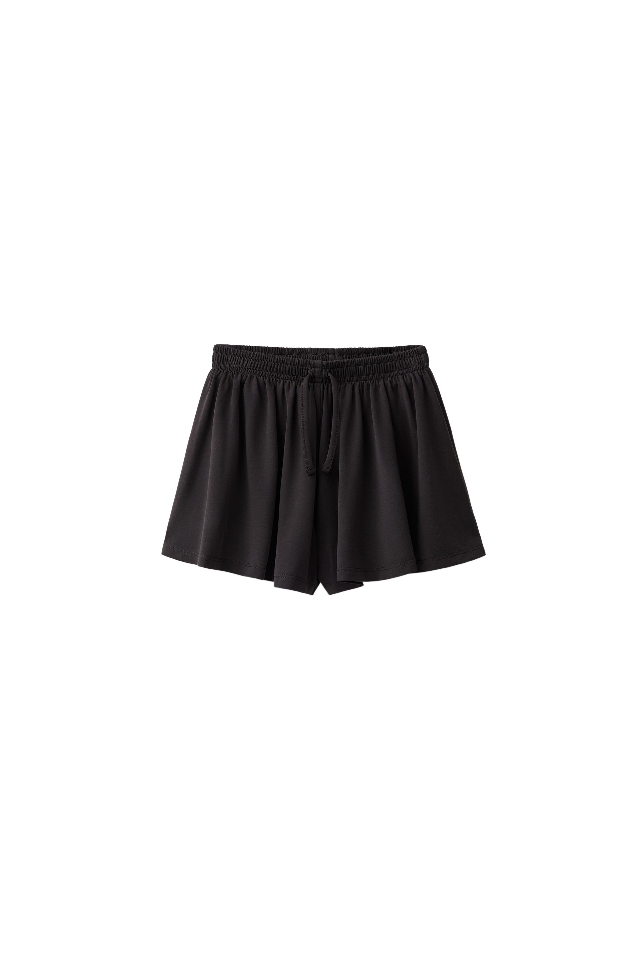 SPORTY FLOWY MODAL SHORTS — Anthracite grey