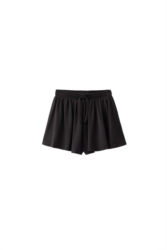 BERMUDA FLUIDA SPORTY CON MODAL - Gris antracita de Zara - Imagen 0