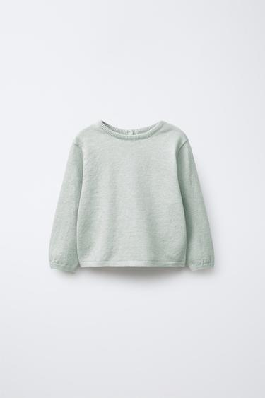 VESTE PULL 2 EN 1 COTON SOIE - Verdâtre de Zara - Image 1