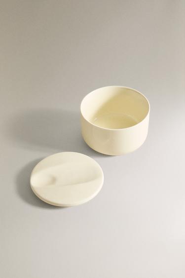 POT EN GRÈS MASCARAS - Écru de Zara - Image 1