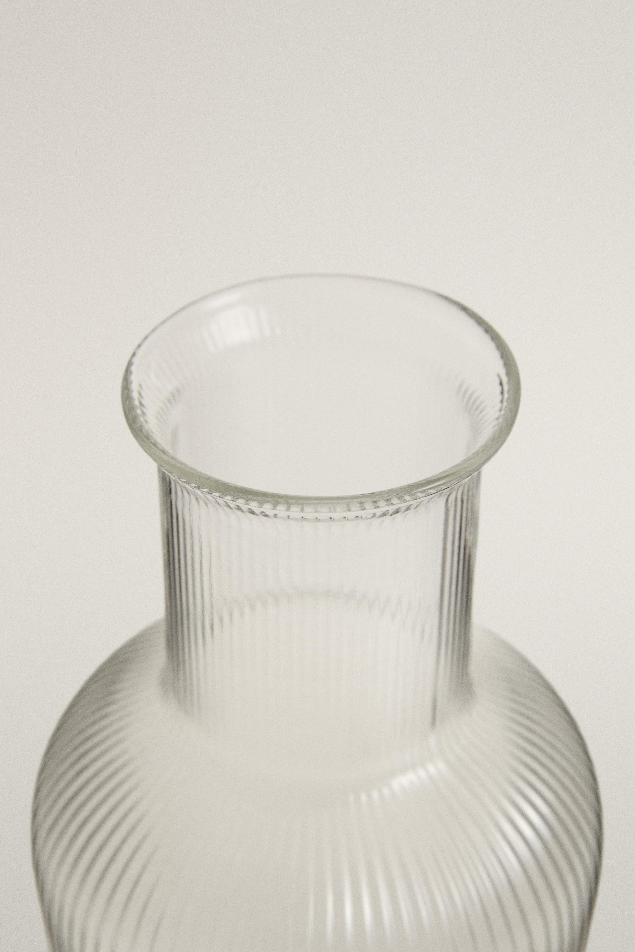 BOROSILICATE BOTTLE AND TUMBLER SET (SET OF 2) - Transparent