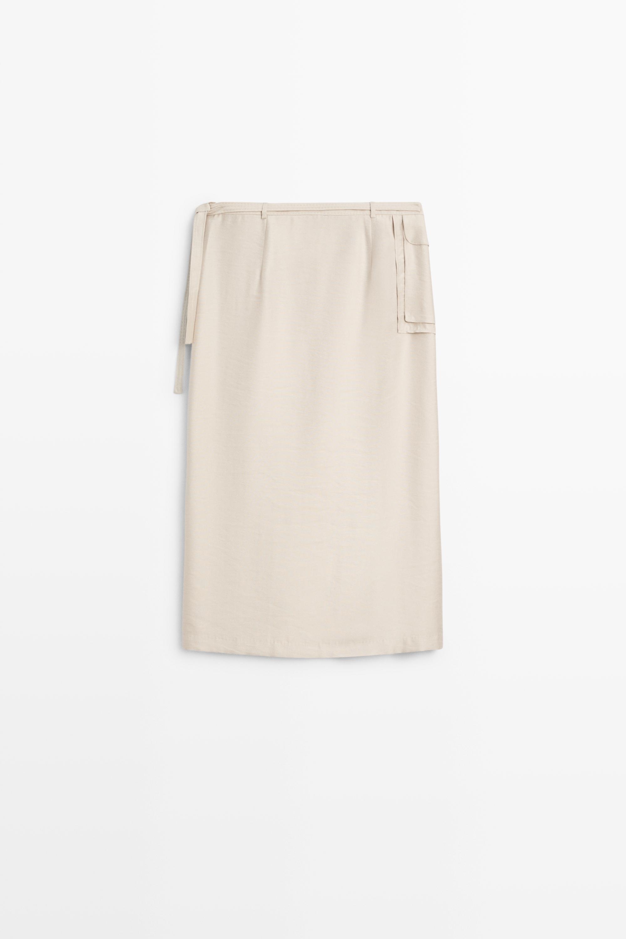 Fluid pocket-detail skirt - STUDIO
