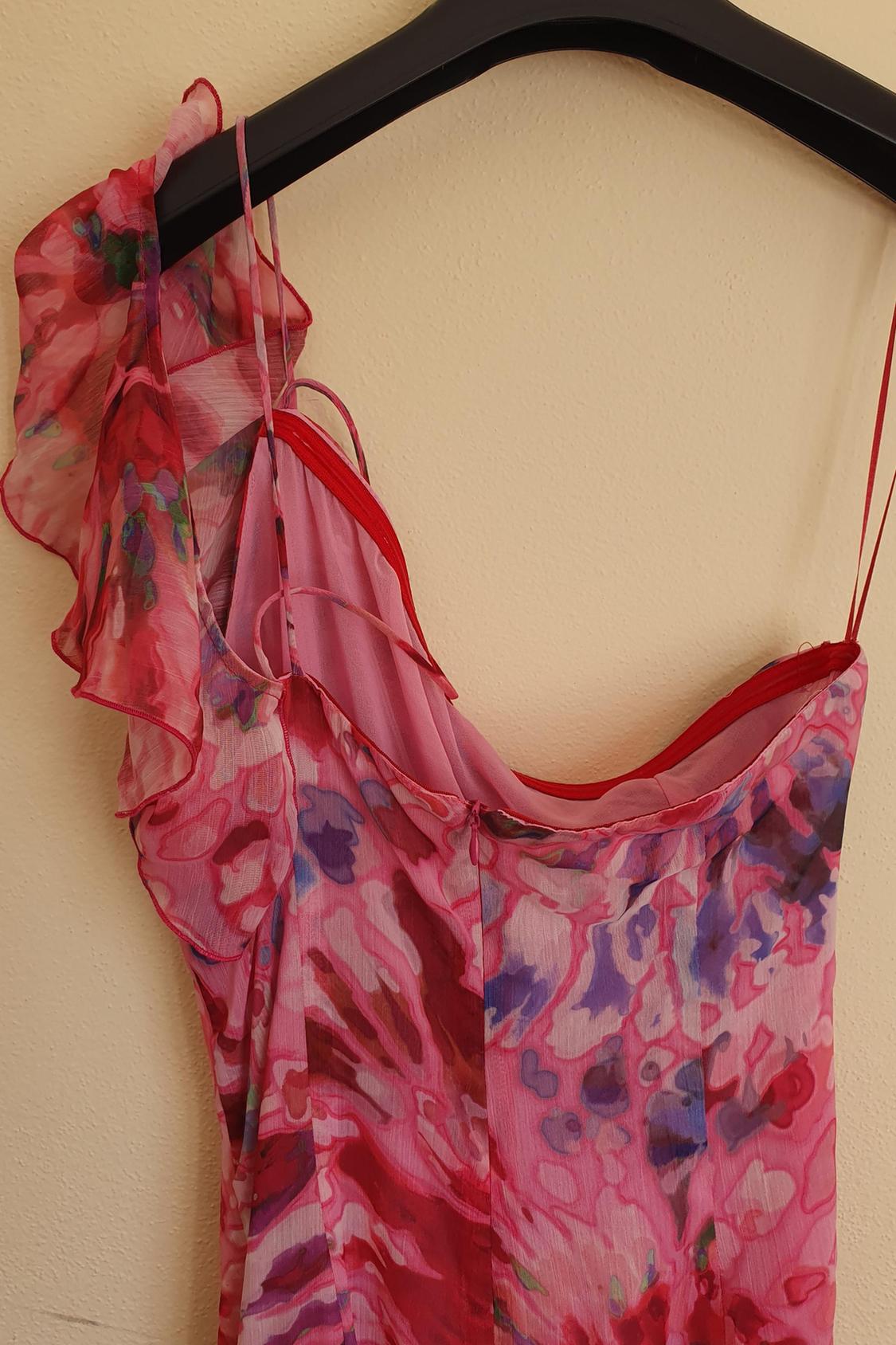 RUFFLED PRINTED DRESS - Image 3