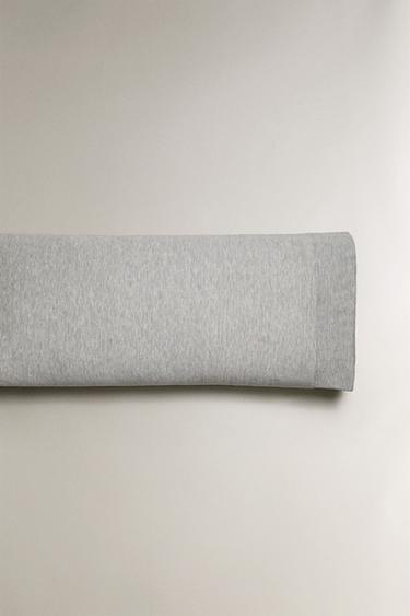 COTTON JERSEY MODAL PILLOWCASE (140GxM²) - Grey by Zara - Image 4