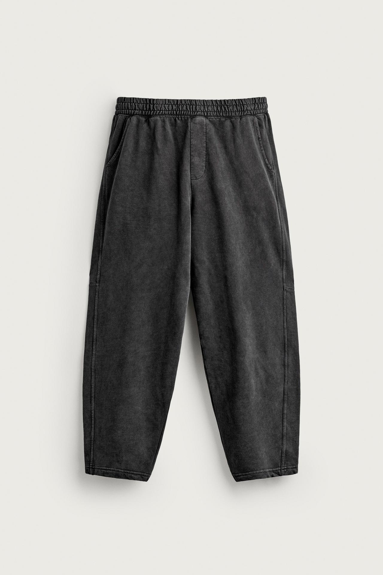 BASIC BALLOON-FIT JOGGERS — Dark anthracite