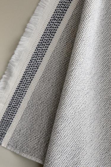 TORCHON COTON ÉPONGE CONTRASTANT - Bleu de Zara - Image 2