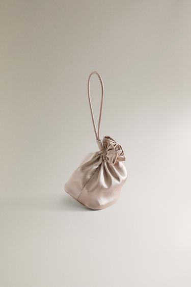 SAC BOURSE SOIE - Blanc écru de Zara - Image 1