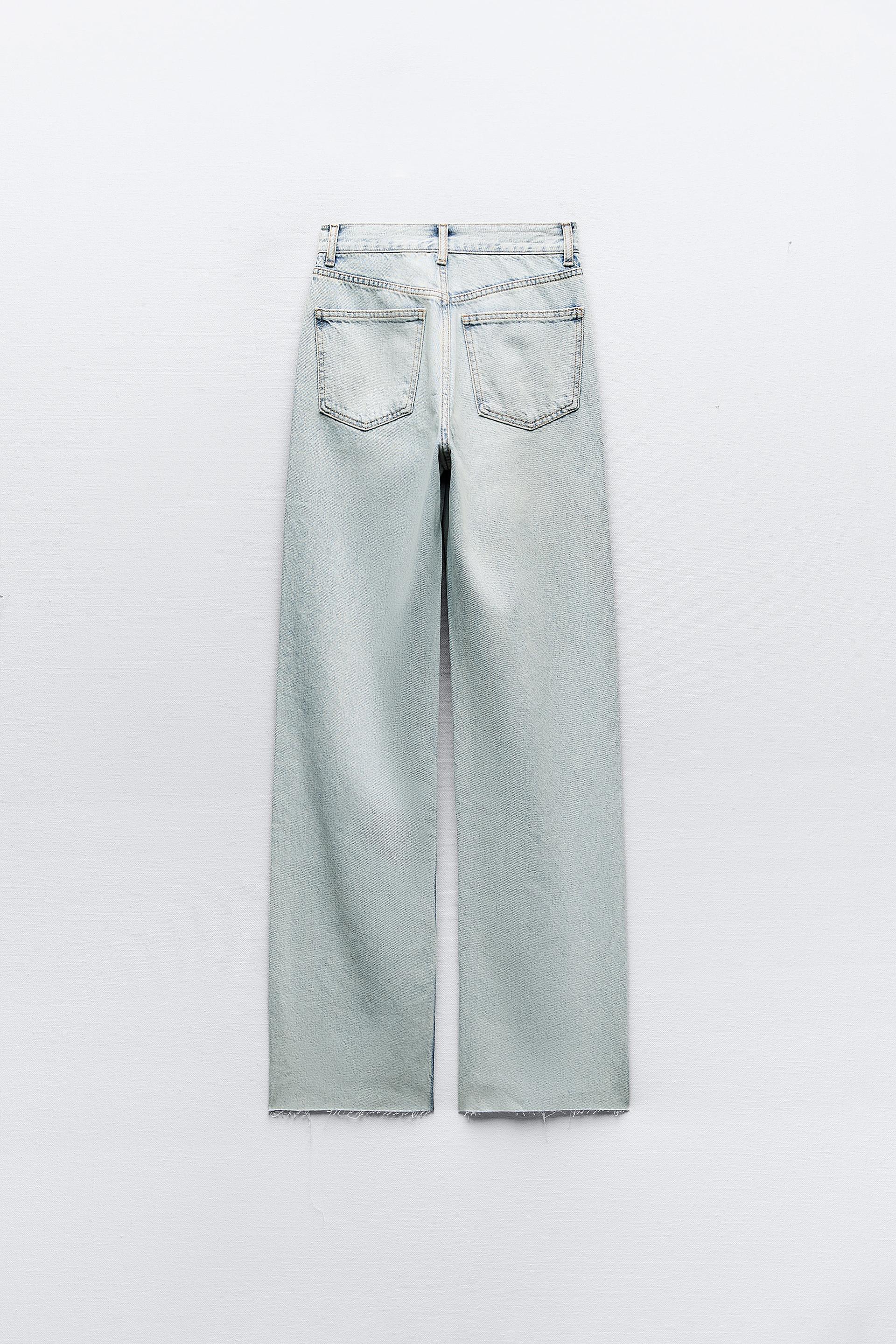Zara, Jeans, Zara 9s Wide Leg White Snake Print Pants Jeans High Waist  Python Size 4